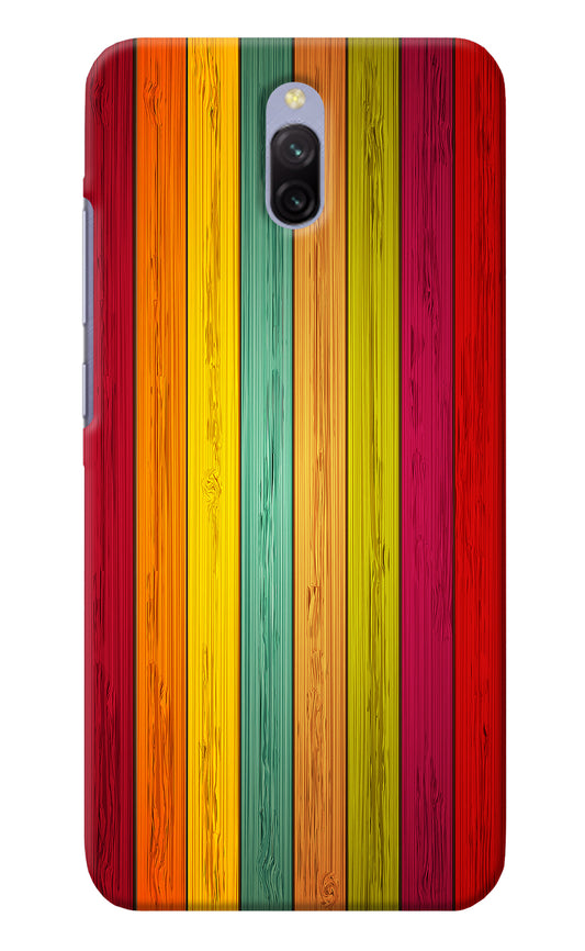 Multicolor Wooden Redmi 8A Dual Back Cover