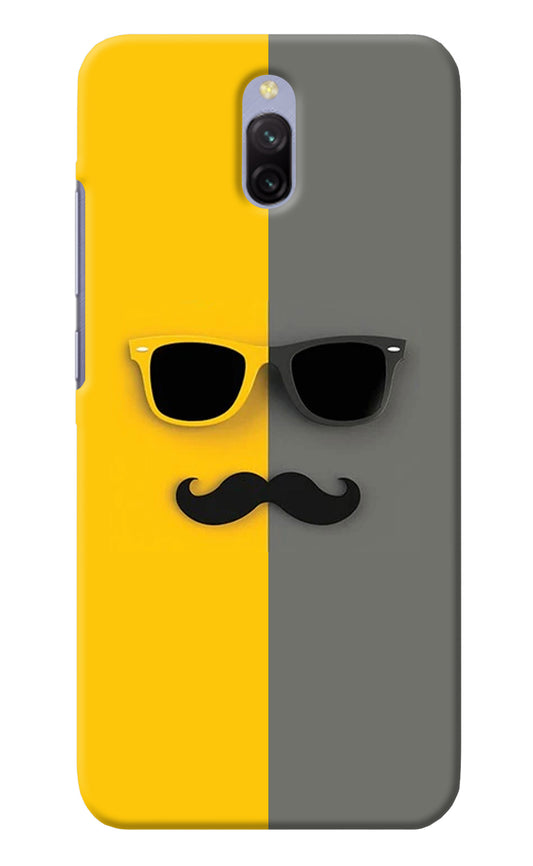 Sunglasses with Mustache Redmi 8A Dual Back Cover