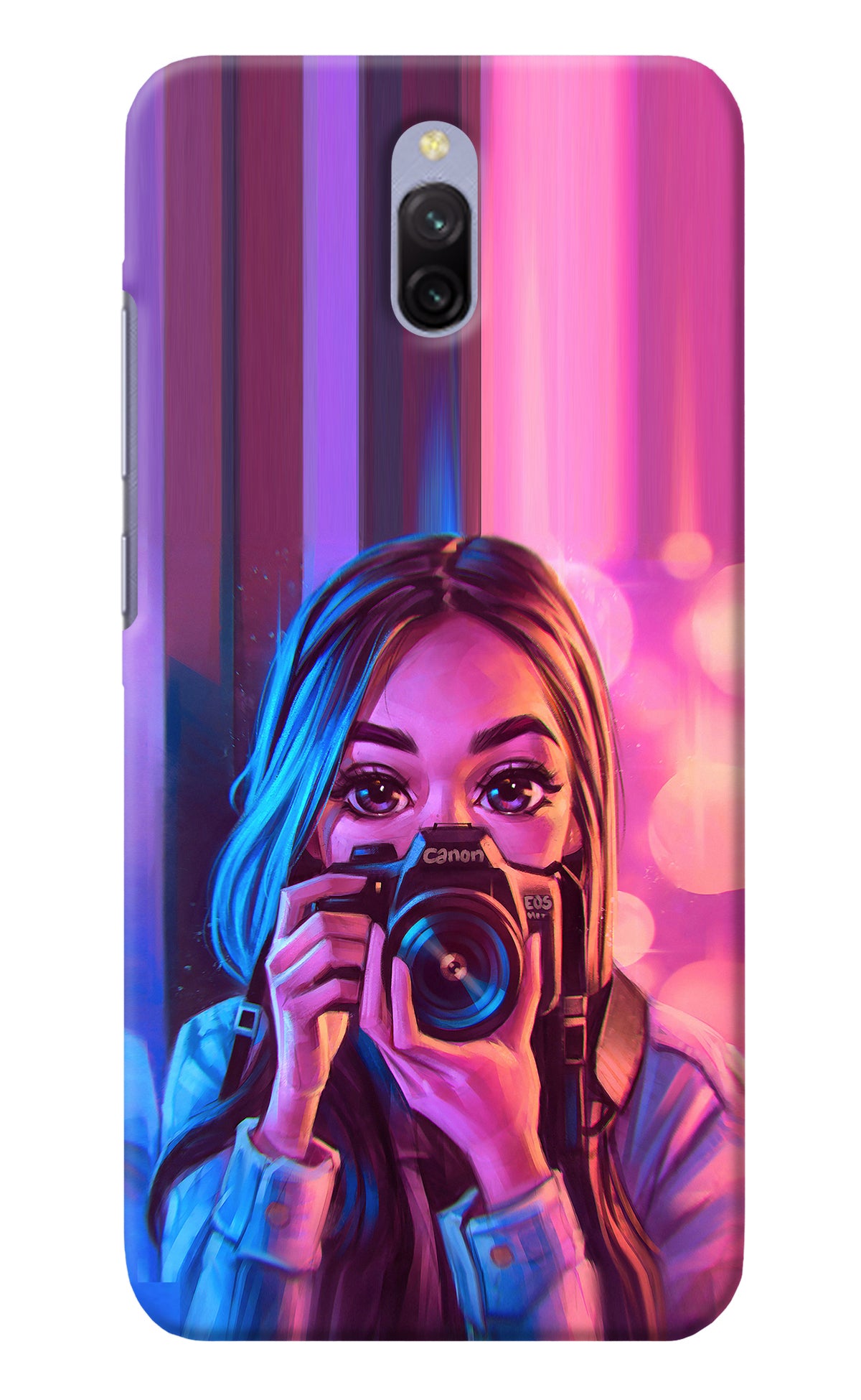 Girl Photographer Redmi 8A Dual Back Cover