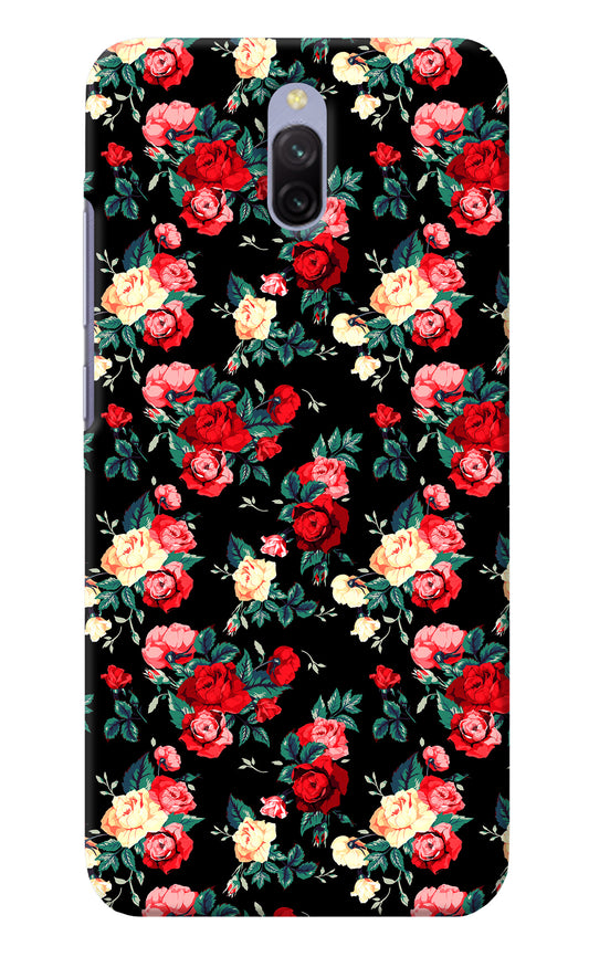Rose Pattern Redmi 8A Dual Back Cover