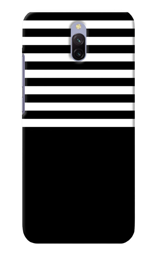 Black and White Print Redmi 8A Dual Back Cover