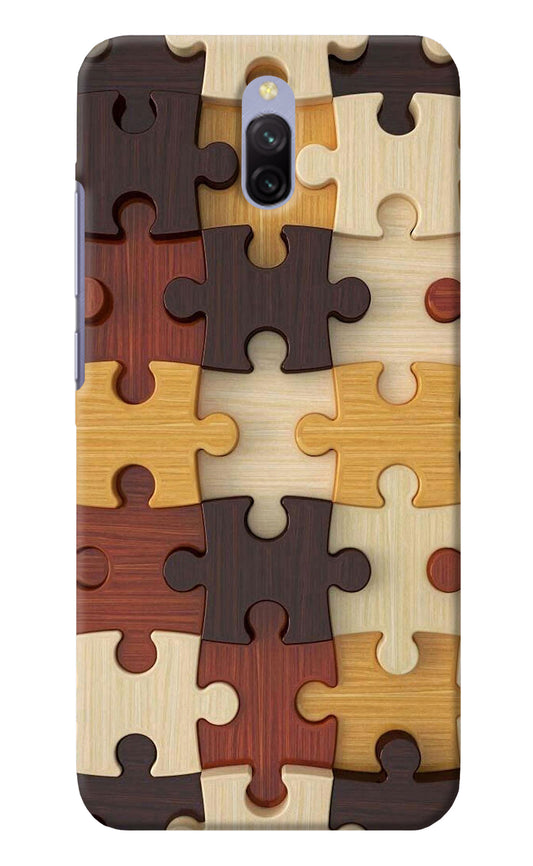 Wooden Puzzle Redmi 8A Dual Back Cover