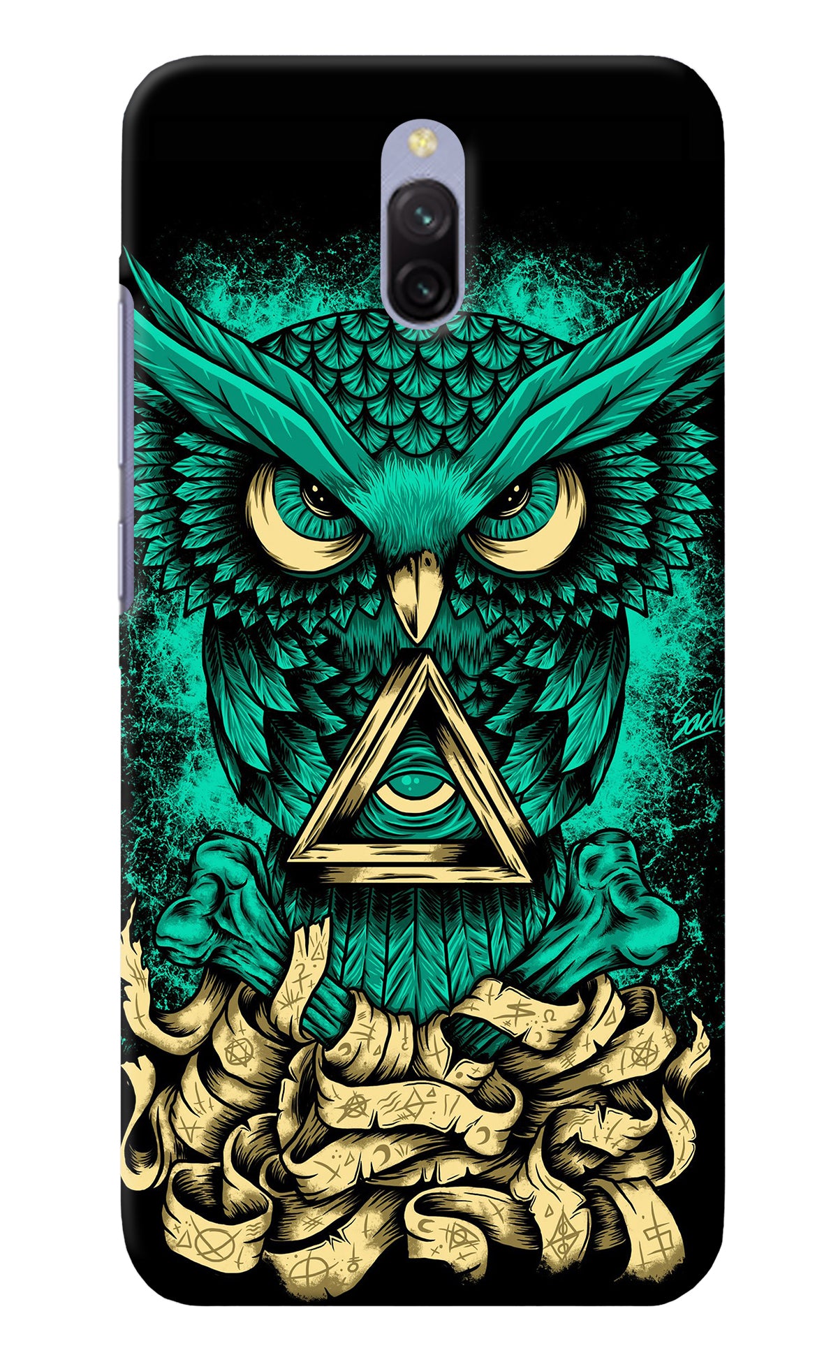 Green Owl Redmi 8A Dual Back Cover