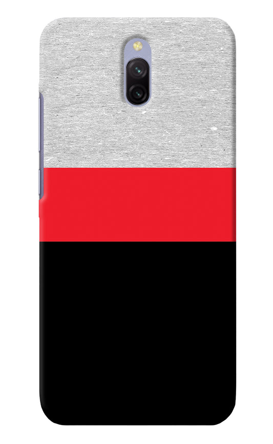 Tri Color Pattern Redmi 8A Dual Back Cover