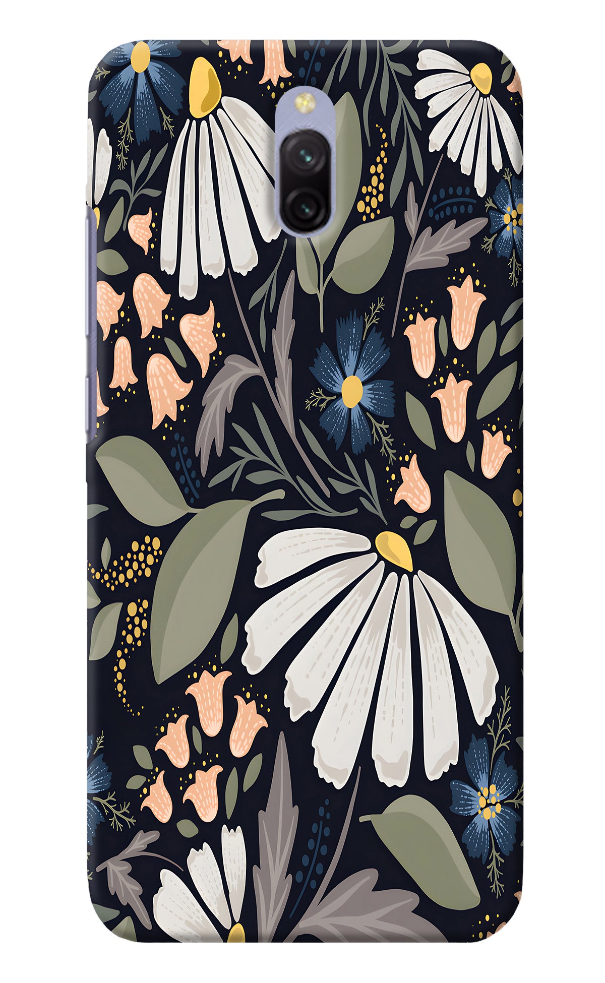 Flowers Art Redmi 8A Dual Back Cover