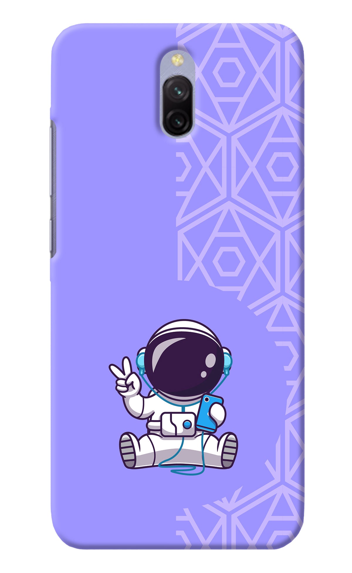 Cute Astronaut Chilling Redmi 8A Dual Back Cover