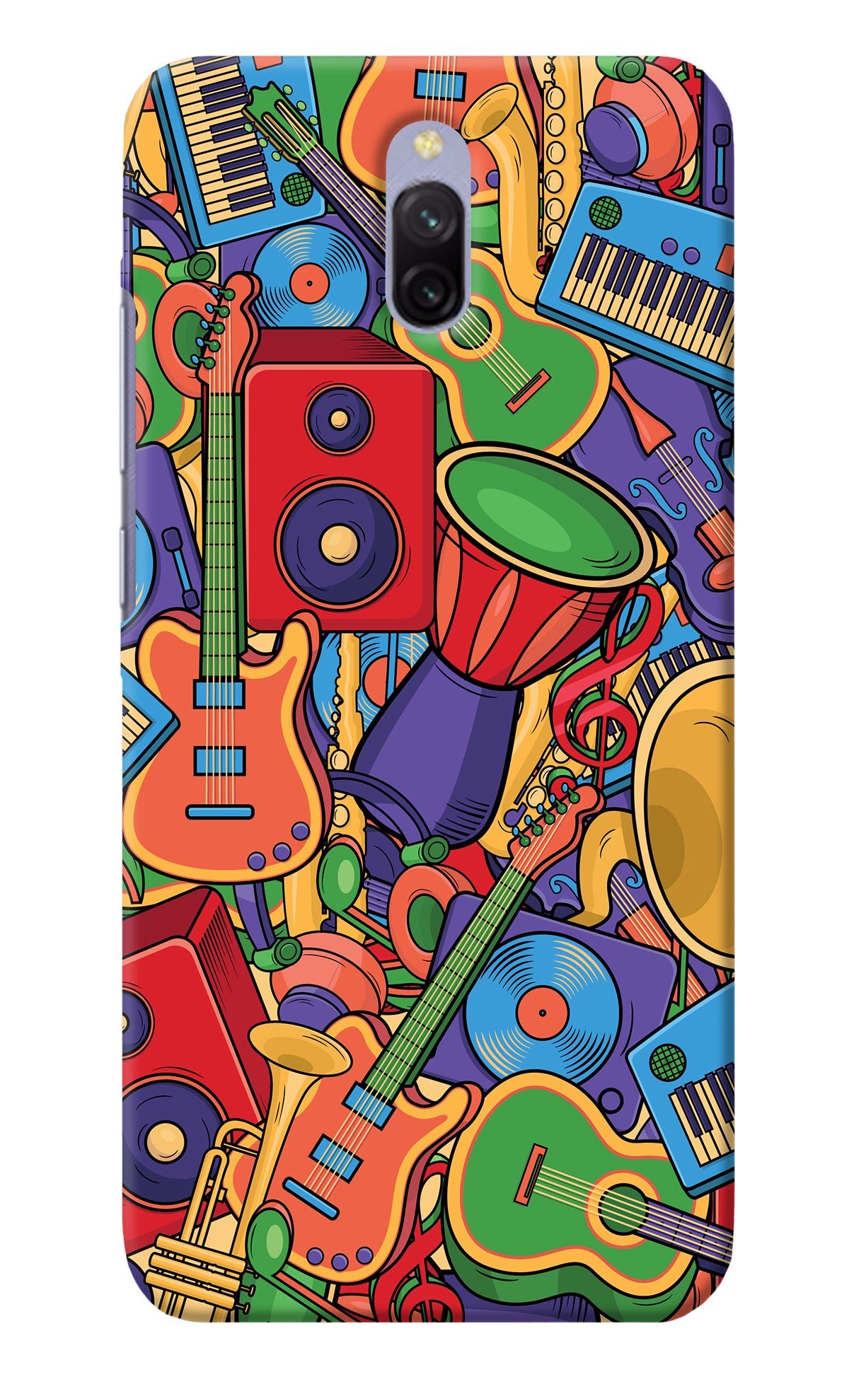 Music Instrument Doodle Redmi 8A Dual Back Cover