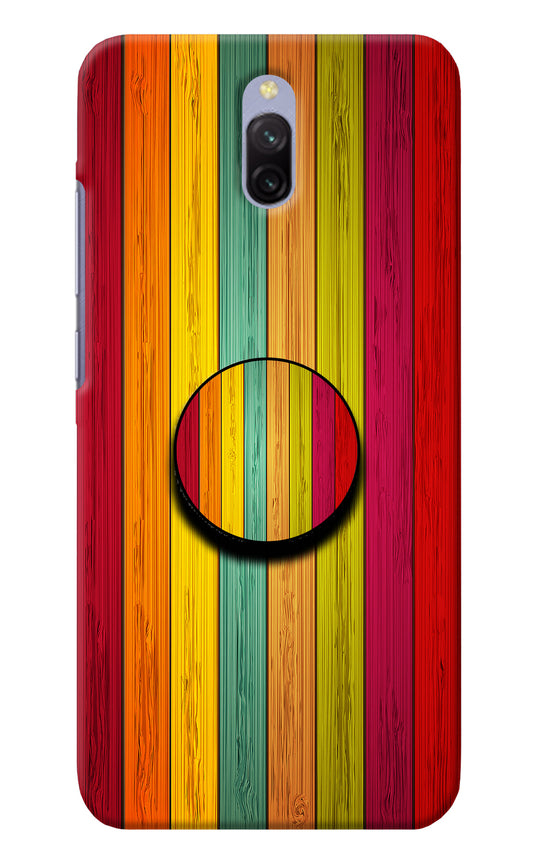 Multicolor Wooden Redmi 8A Dual Pop Case