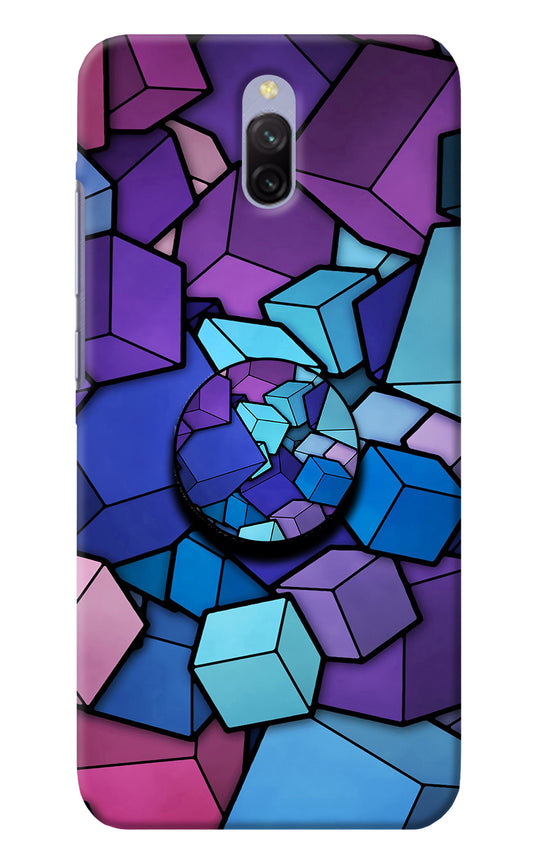 Cubic Abstract Redmi 8A Dual Pop Case