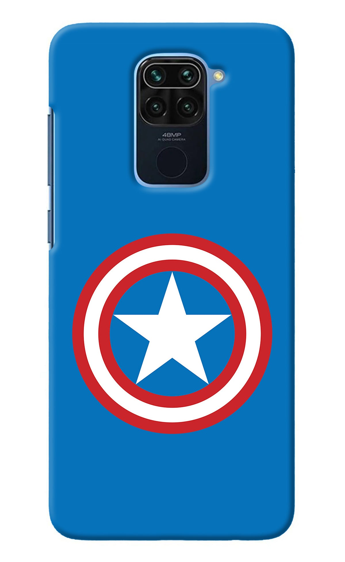 Captain America Logo Redmi Note 9 Back Cover