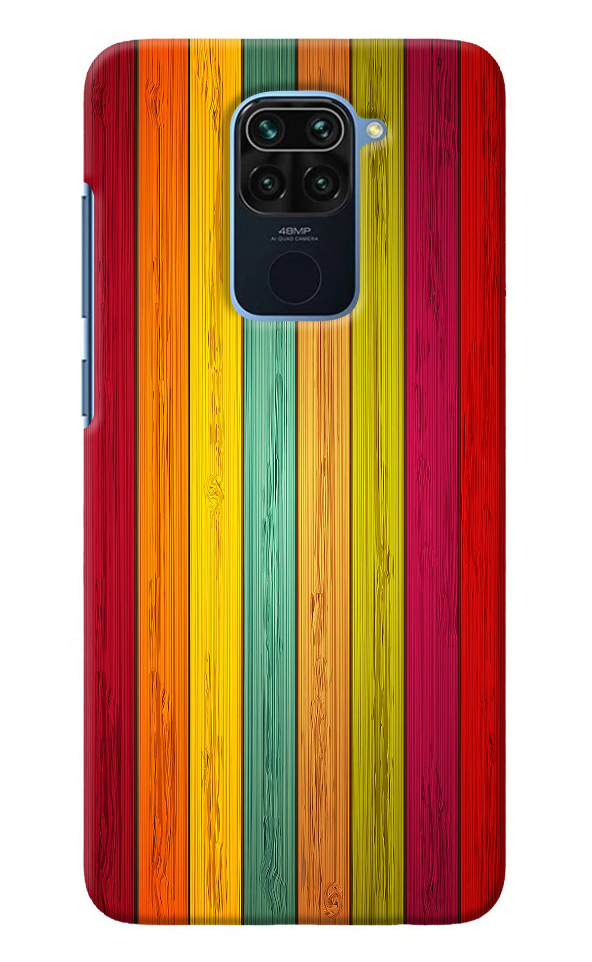 Multicolor Wooden Redmi Note 9 Back Cover