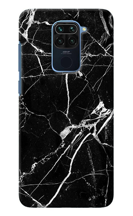 Black Marble Pattern Redmi Note 9 Back Cover
