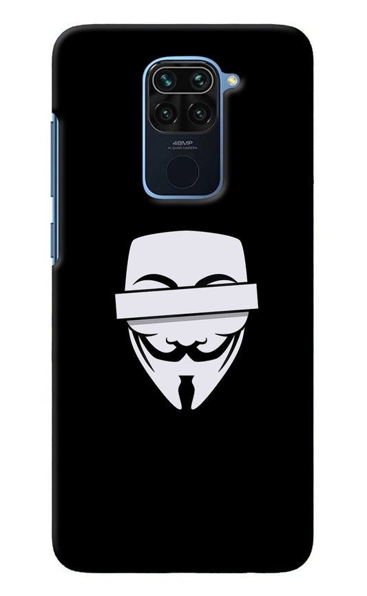 Anonymous Face Redmi Note 9 Back Cover