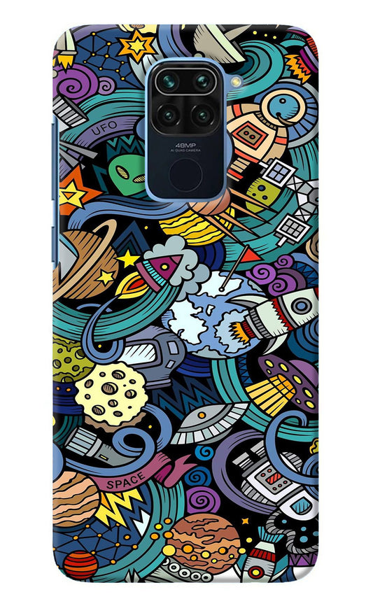 Space Abstract Redmi Note 9 Back Cover
