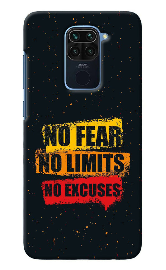 No Fear No Limits No Excuse Redmi Note 9 Back Cover