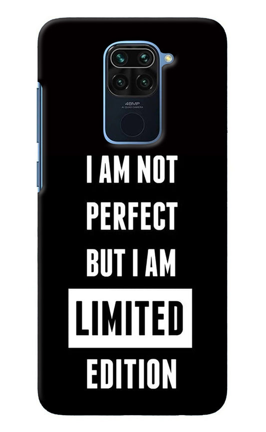 I Am Not Perfect But I Am Limited Edition Redmi Note 9 Back Cover