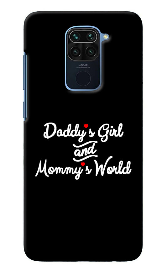 Daddy's Girl and Mommy's World Redmi Note 9 Back Cover