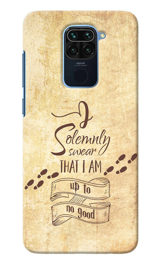 I Solemnly swear that i up to no good Redmi Note 9 Back Cover