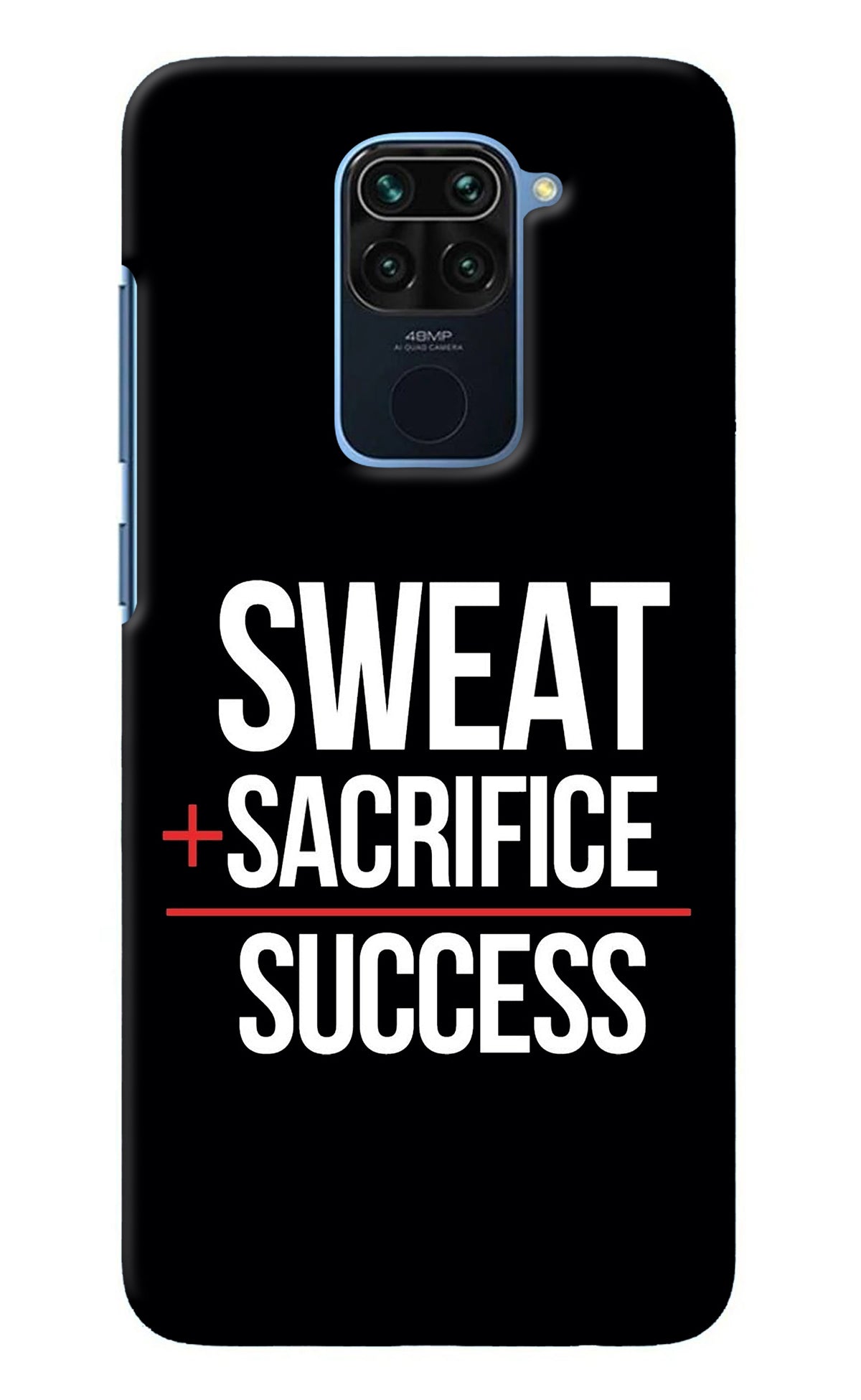 Sweat Sacrifice Success Redmi Note 9 Back Cover