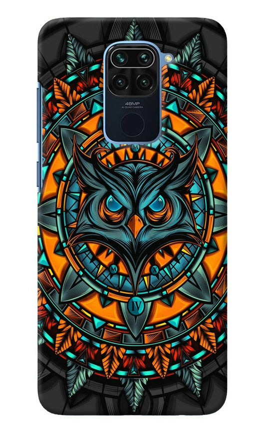 Angry Owl Art Redmi Note 9 Back Cover