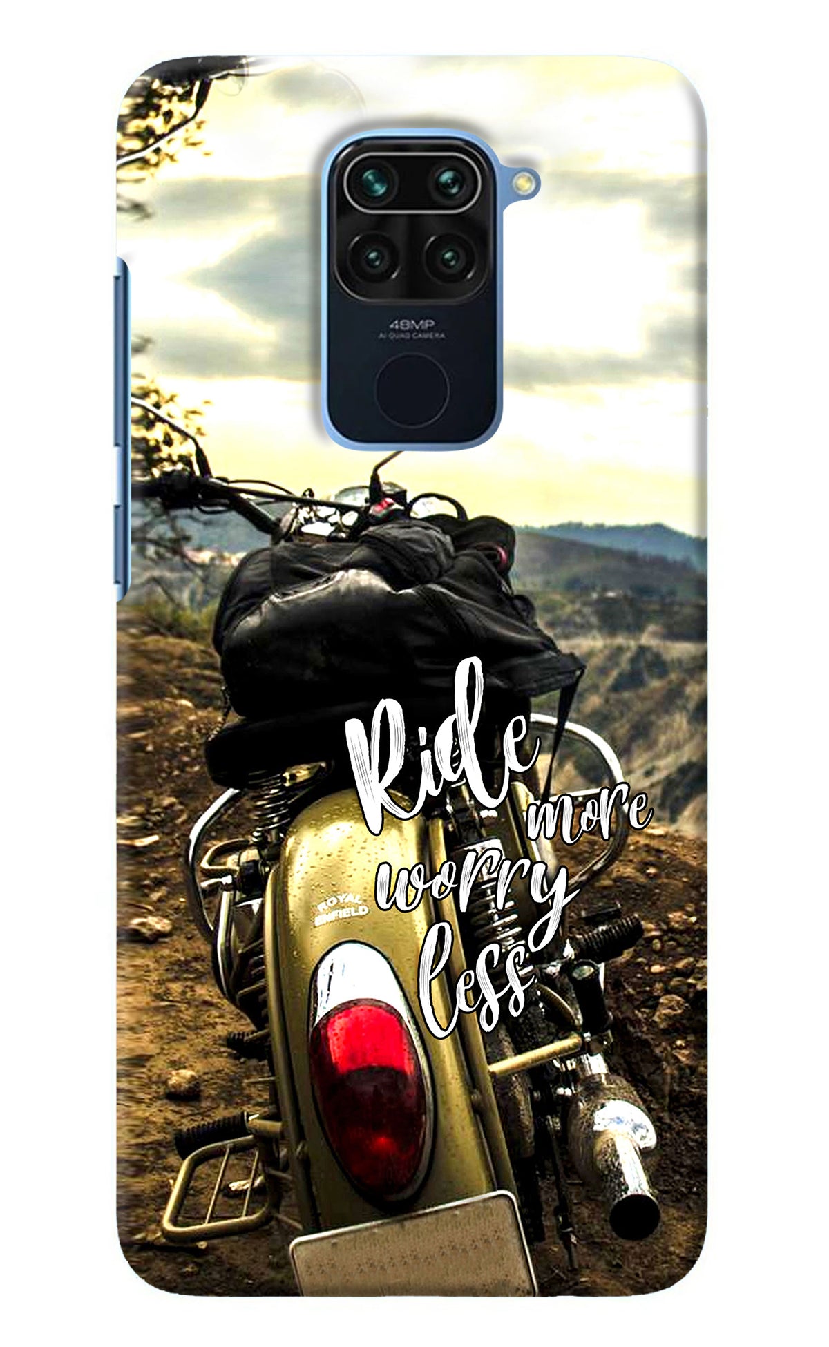 Ride More Worry Less Redmi Note 9 Back Cover