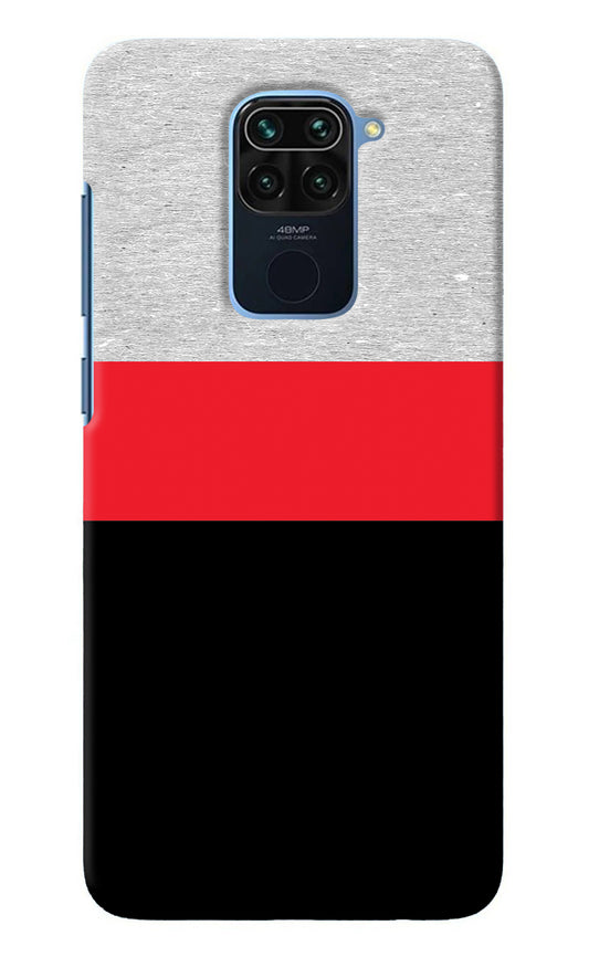 Tri Color Pattern Redmi Note 9 Back Cover