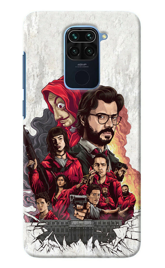 Money Heist Artwork Redmi Note 9 Back Cover