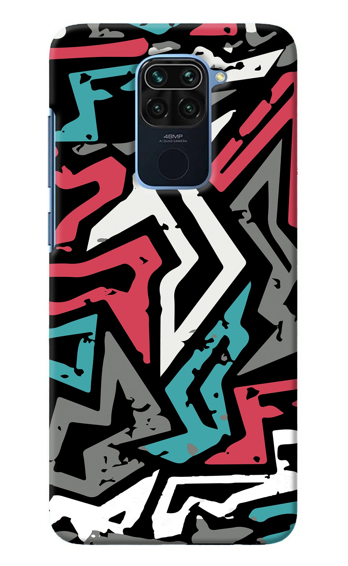 Geometric Graffiti Redmi Note 9 Back Cover