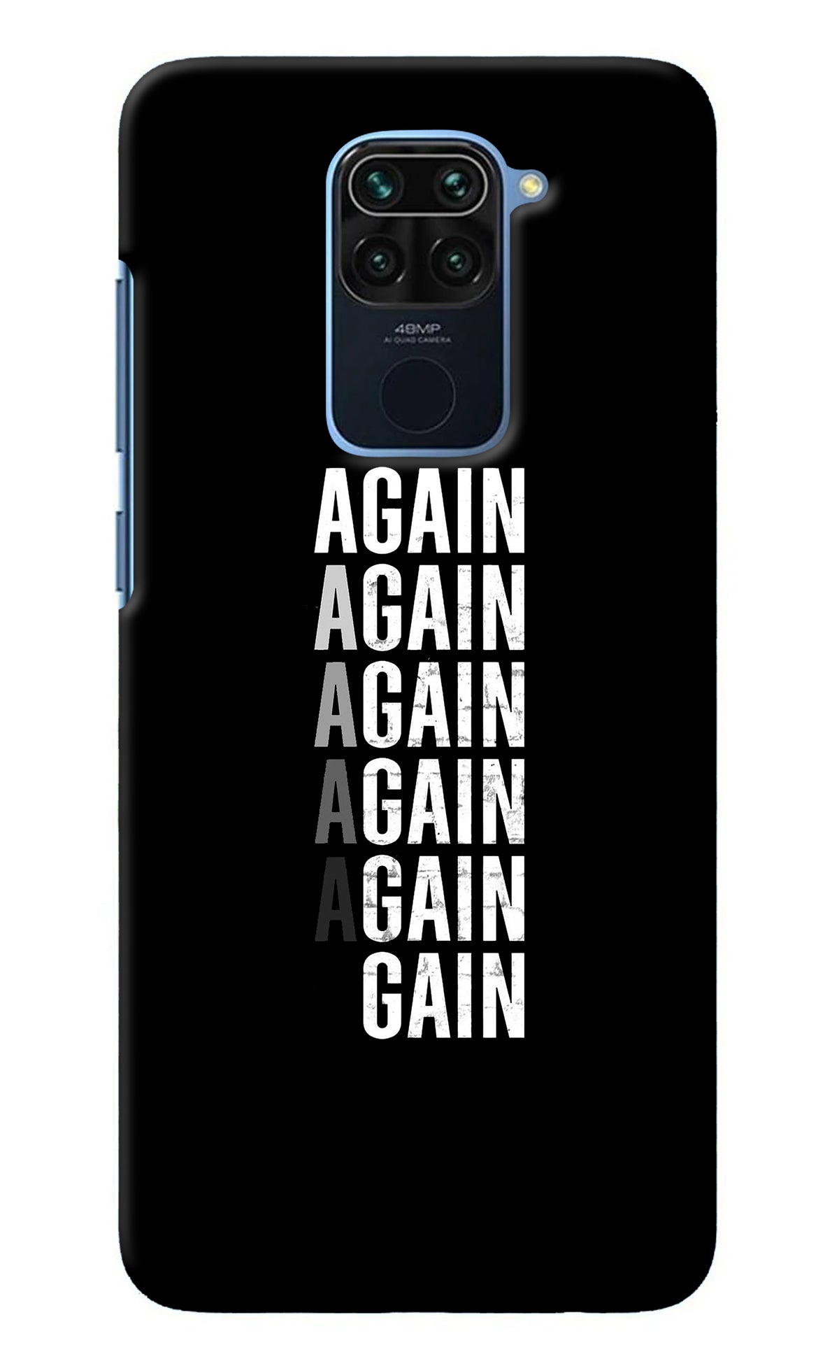 Again Again Gain Redmi Note 9 Back Cover