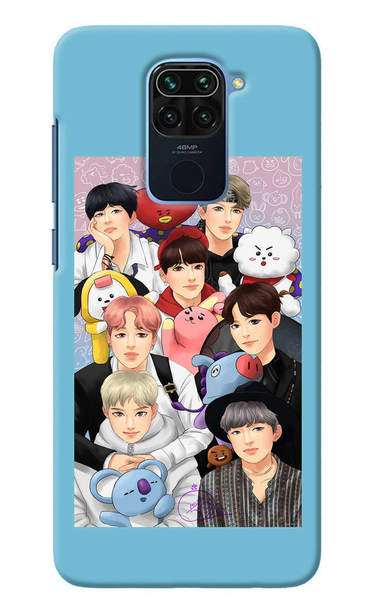 BTS with animals Redmi Note 9 Back Cover