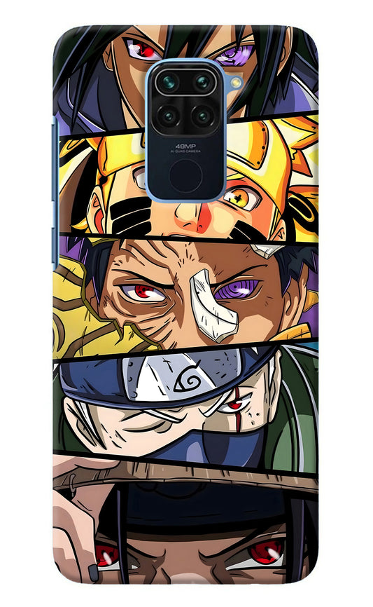 Naruto Character Redmi Note 9 Back Cover