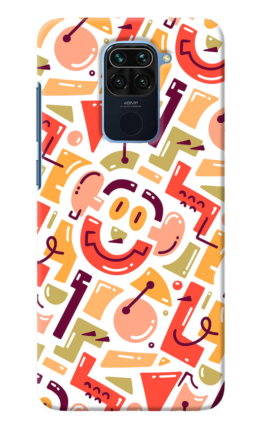 Doodle Pattern Redmi Note 9 Back Cover