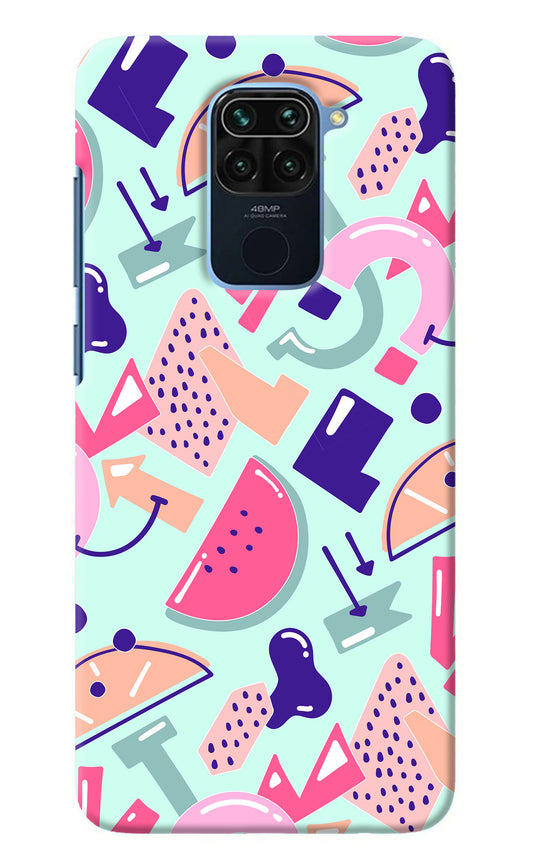 Doodle Pattern Redmi Note 9 Back Cover