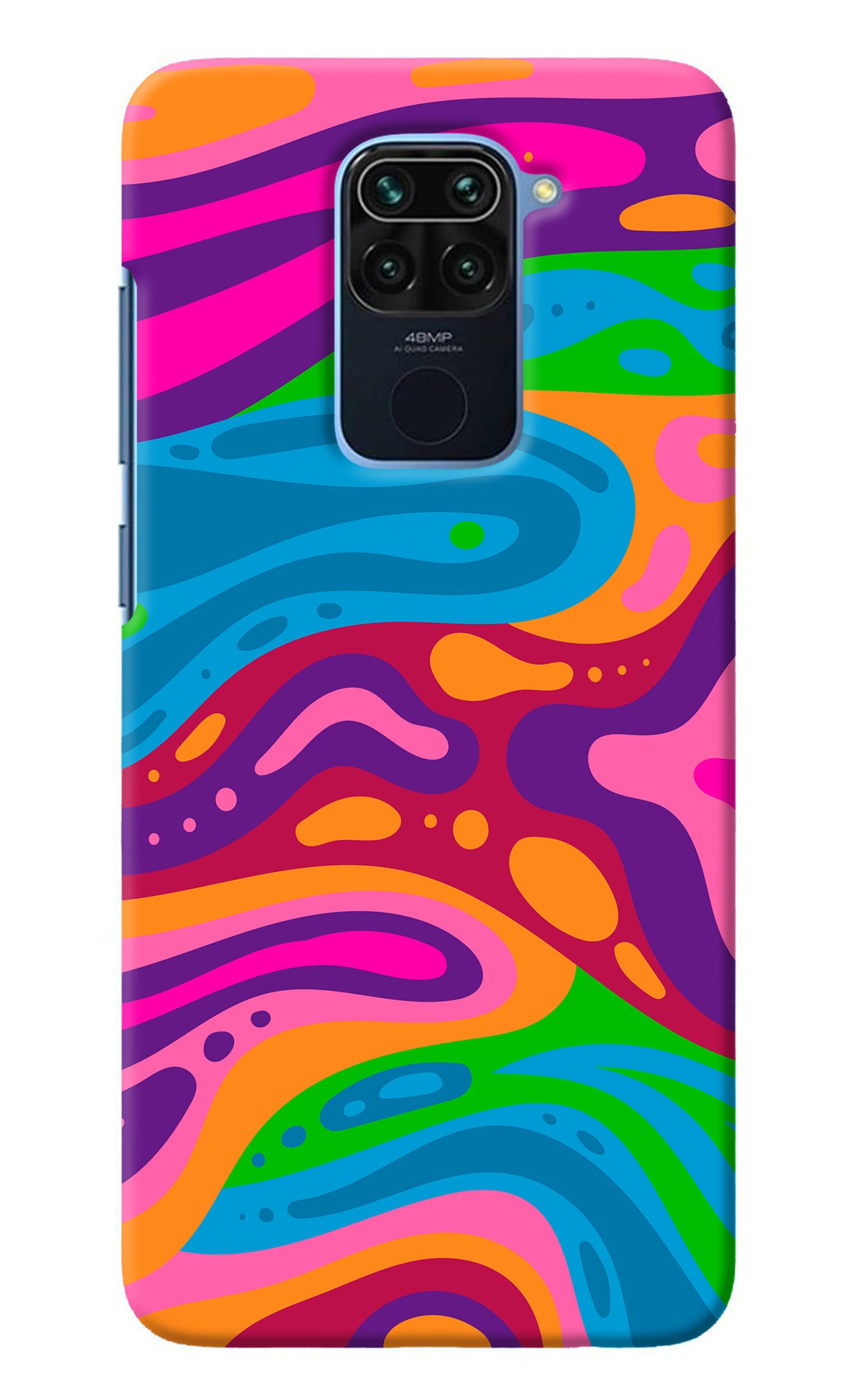 Trippy Pattern Redmi Note 9 Back Cover