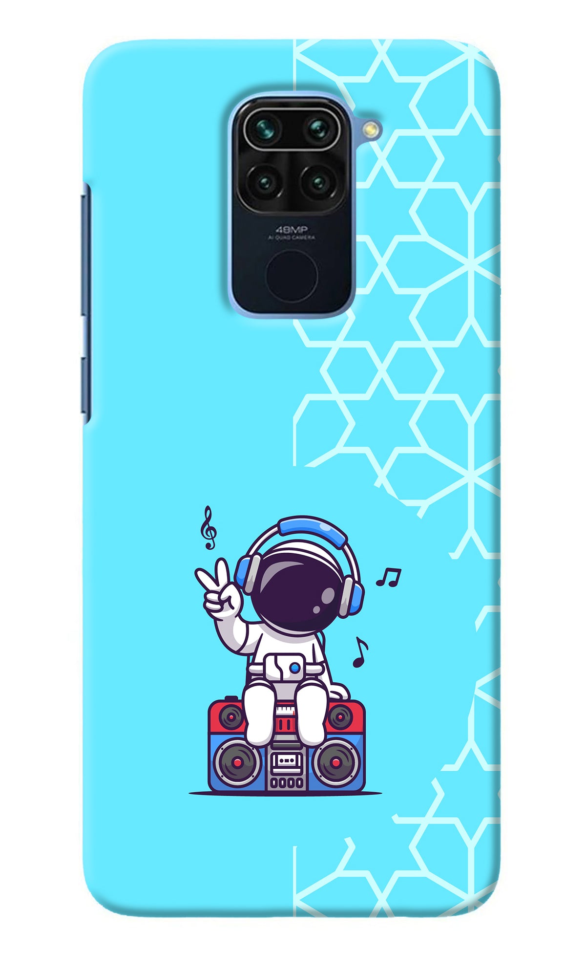 Cute Astronaut Chilling Redmi Note 9 Back Cover