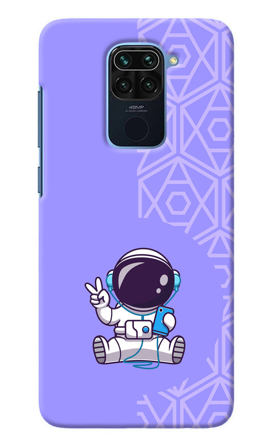 Cute Astronaut Chilling Redmi Note 9 Back Cover