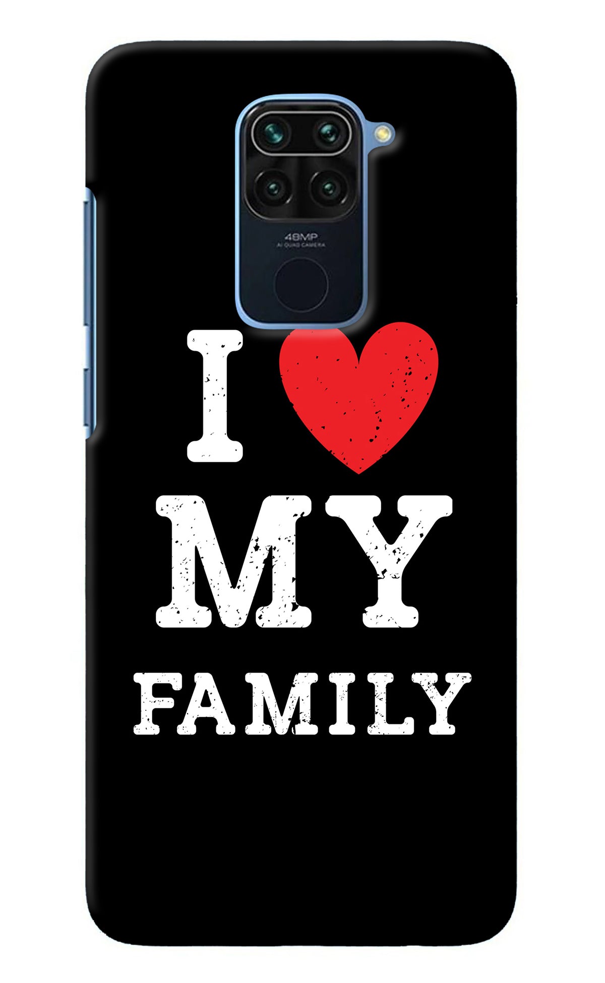 I Love My Family Redmi Note 9 Back Cover