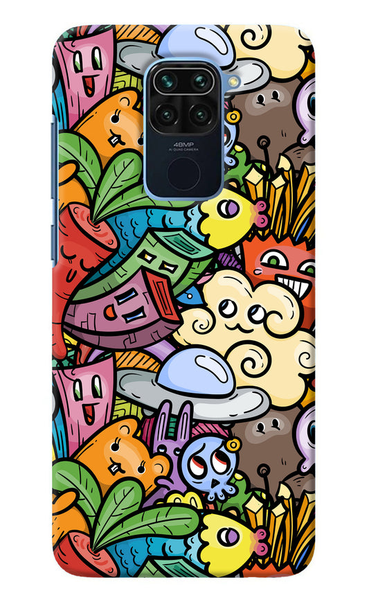 Veggie Doodle Redmi Note 9 Back Cover