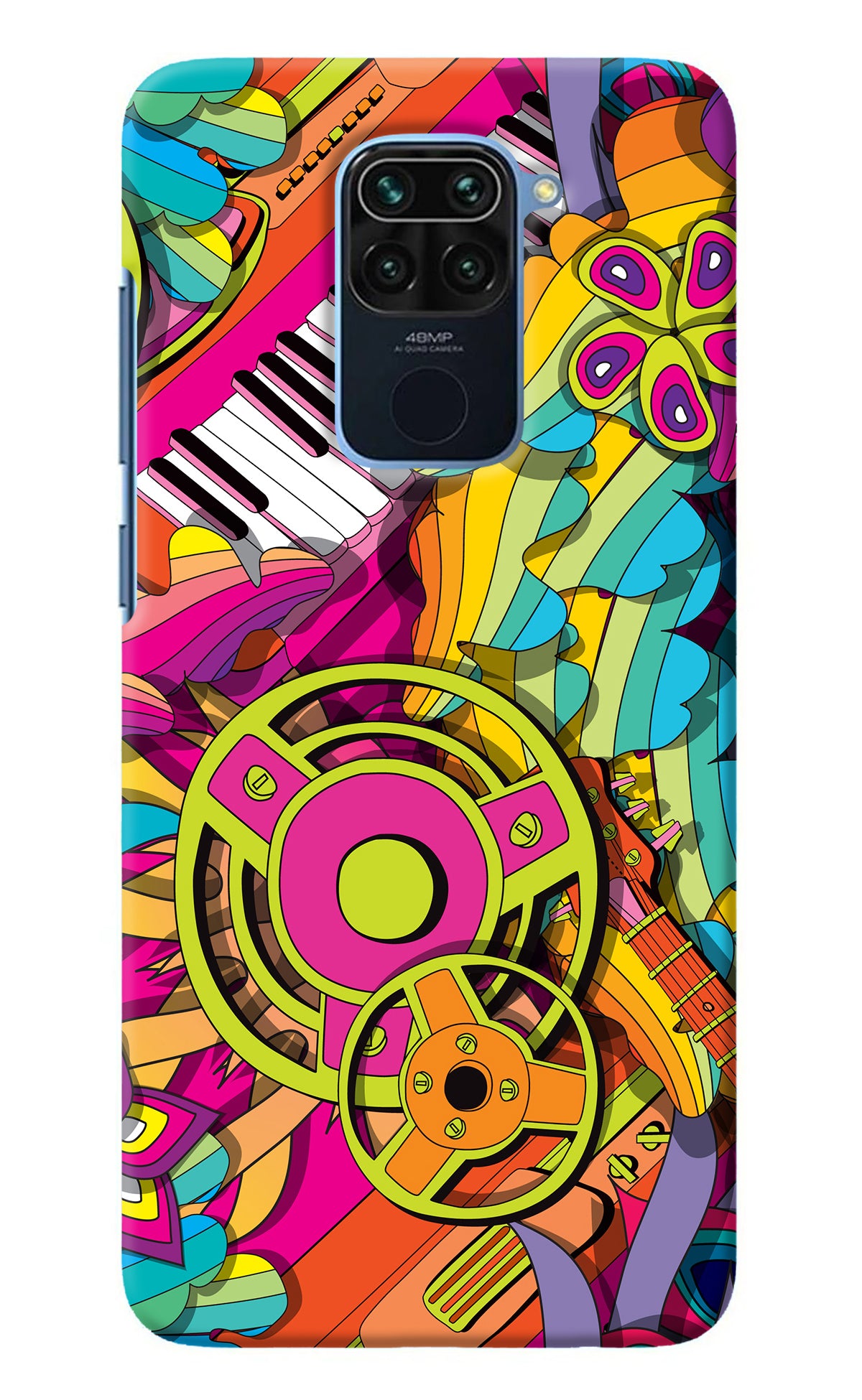 Music Doodle Redmi Note 9 Back Cover