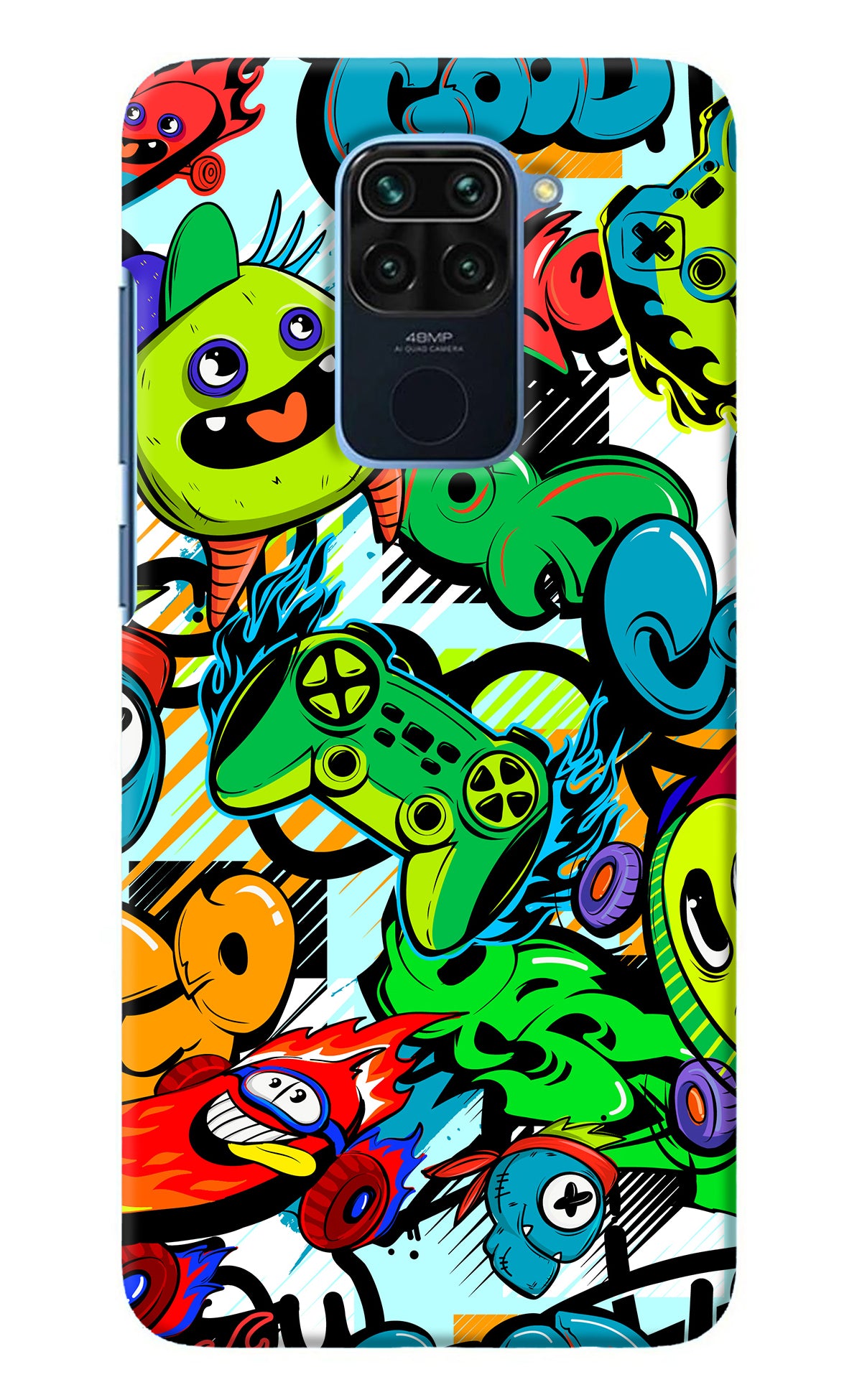 Game Doodle Redmi Note 9 Back Cover