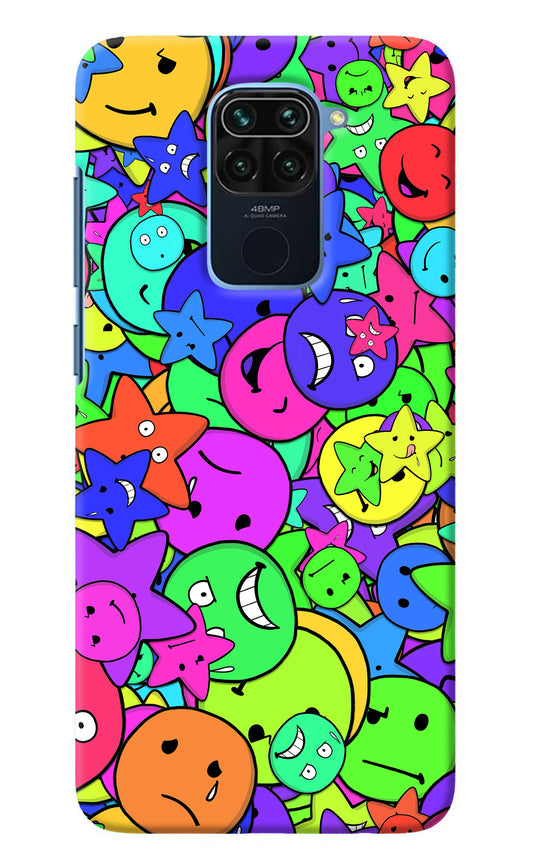 Fun Doodle Redmi Note 9 Back Cover