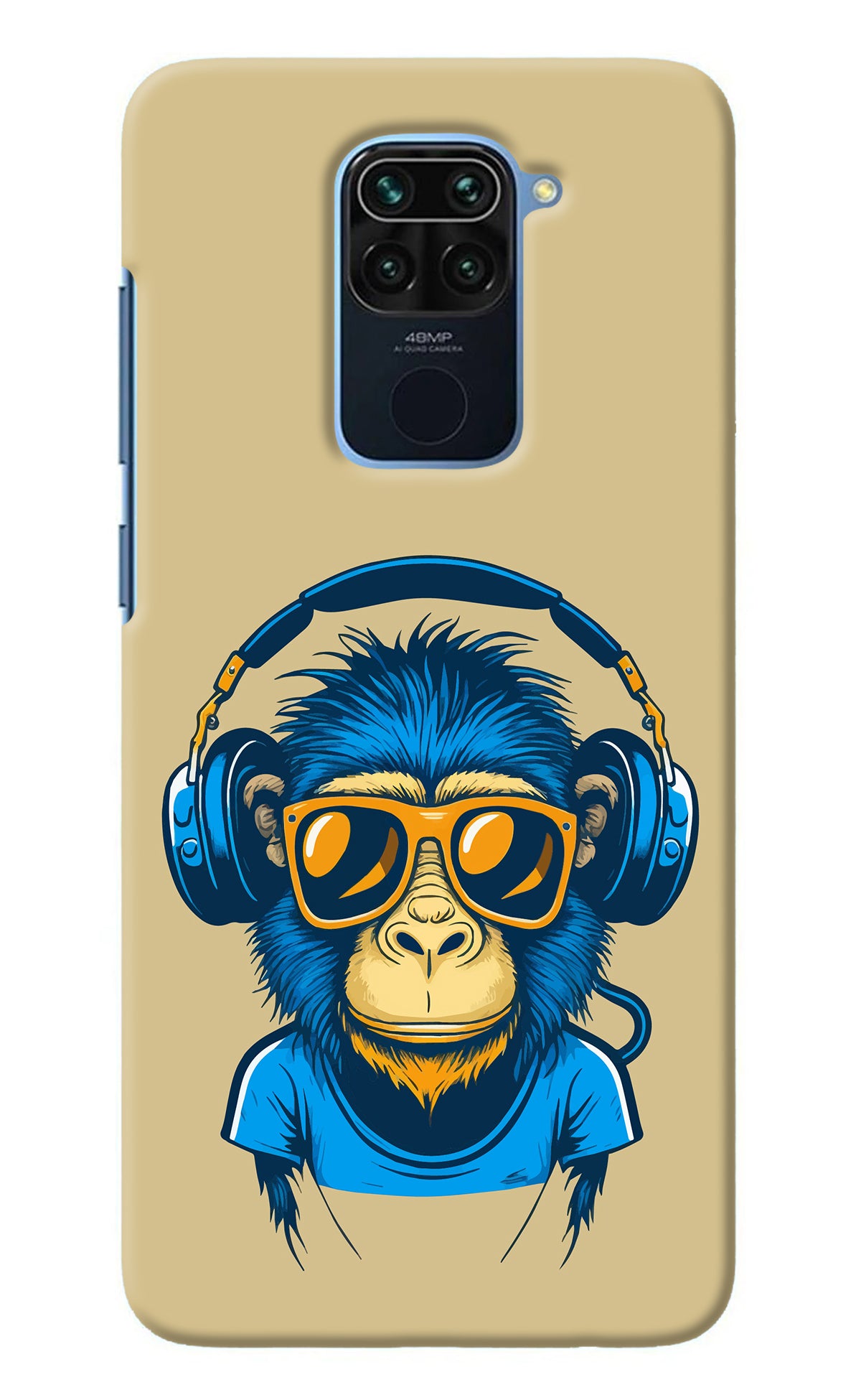 Monkey Headphone Redmi Note 9 Back Cover