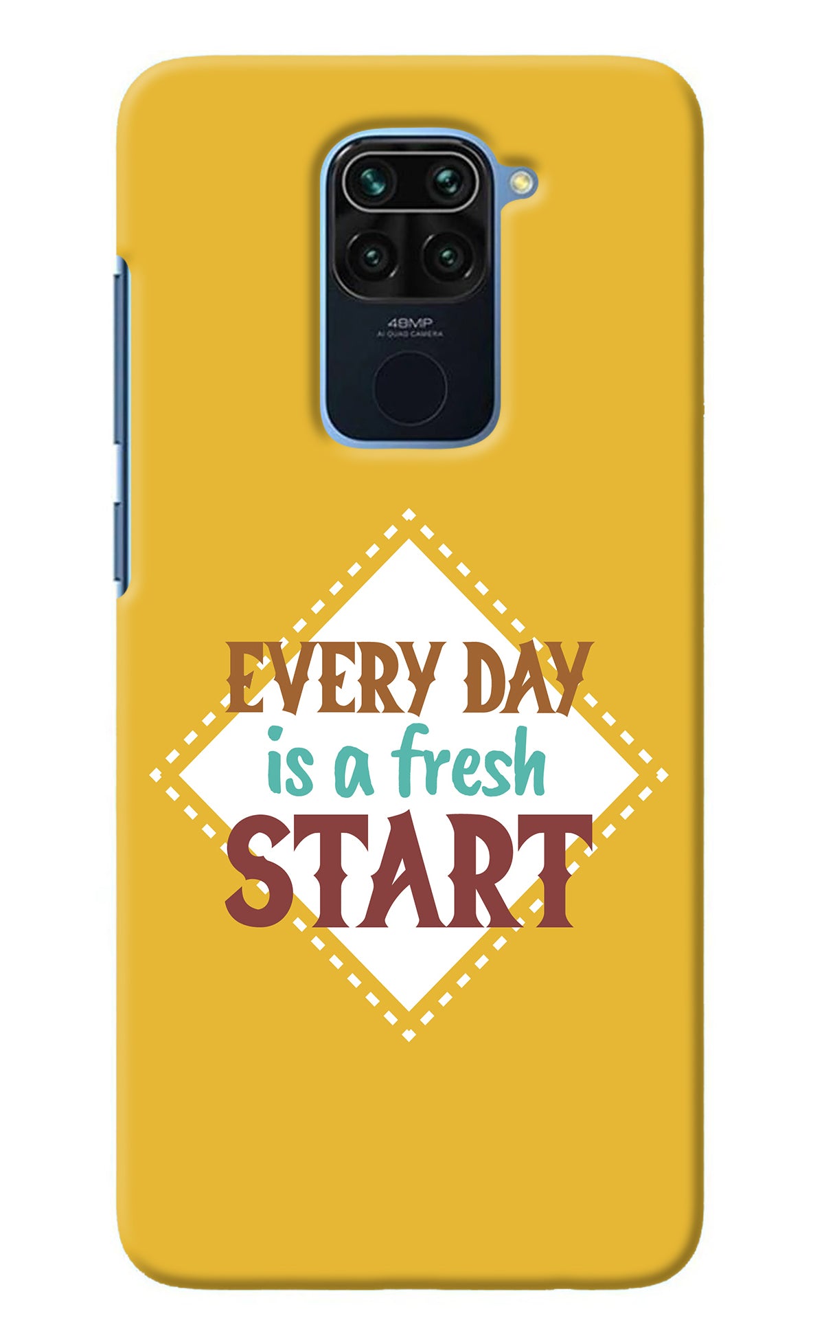 Every day is a Fresh Start Redmi Note 9 Back Cover