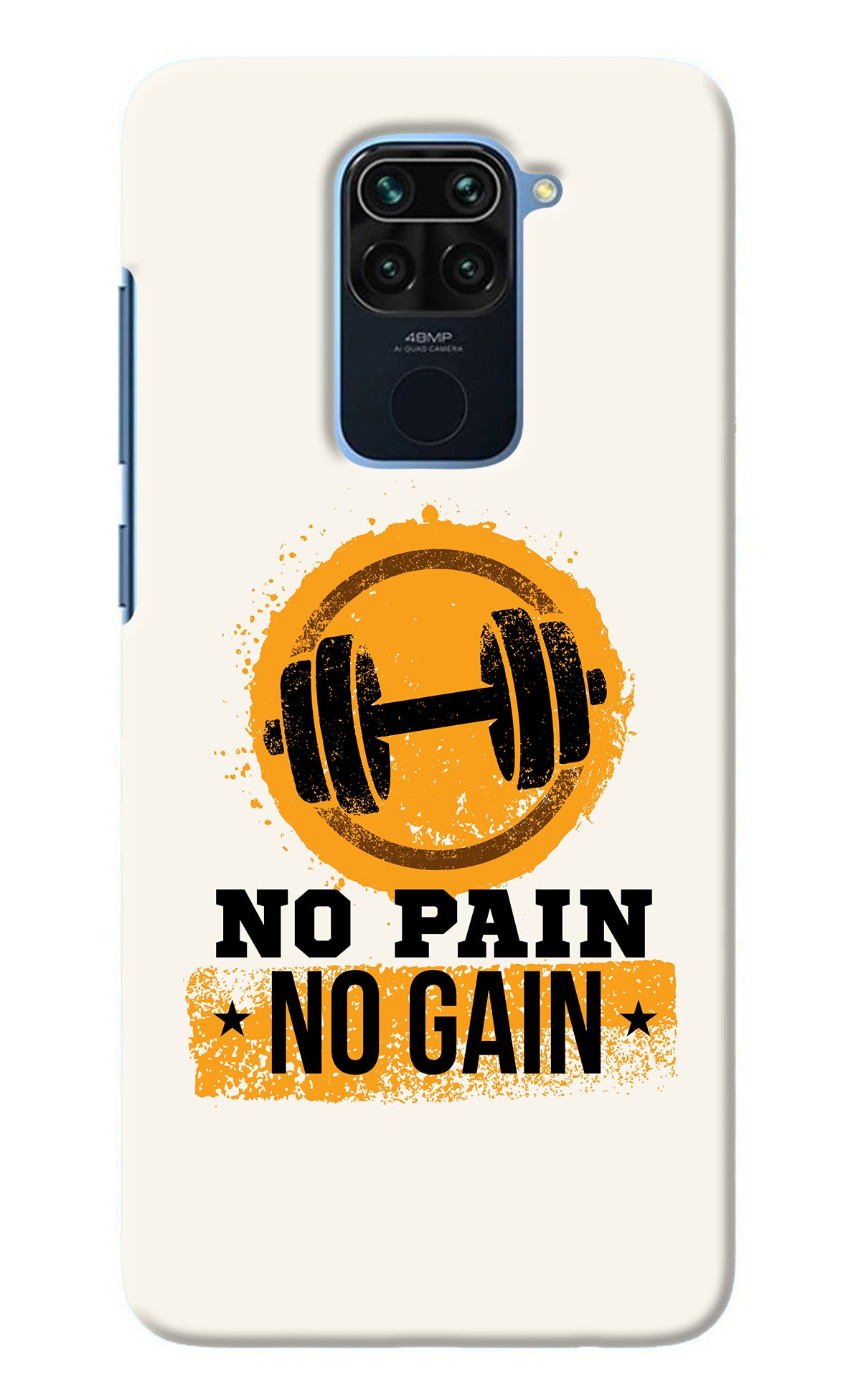 No Pain No Gain Redmi Note 9 Back Cover