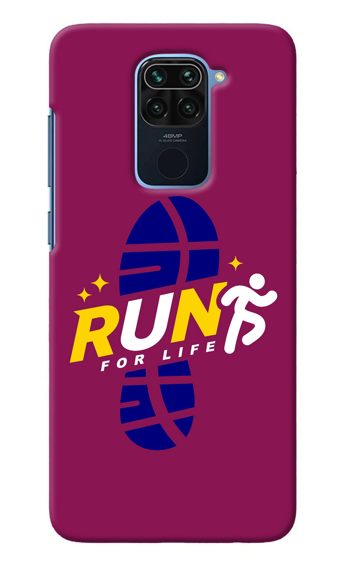 Run for Life Redmi Note 9 Back Cover