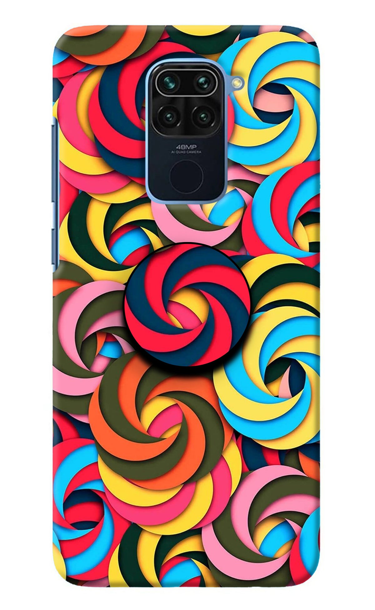 Spiral Pattern Redmi Note 9 Pop Case