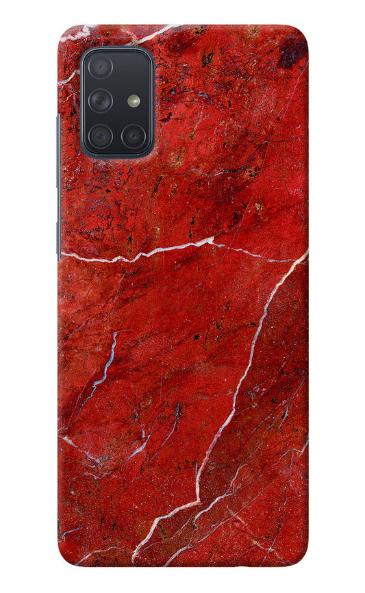Red Marble Design Samsung A71 Back Cover