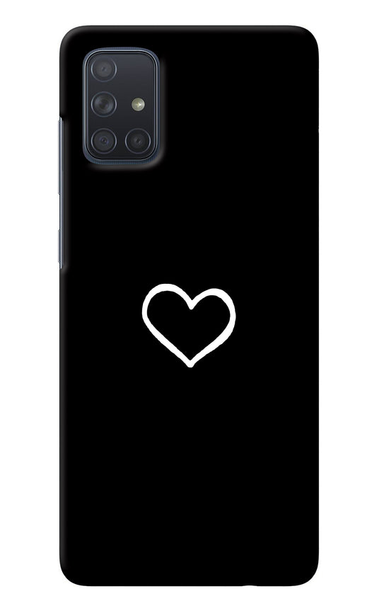 Heart Samsung A71 Back Cover