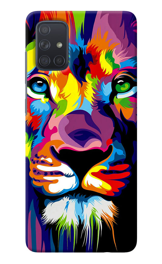 Lion Samsung A71 Back Cover