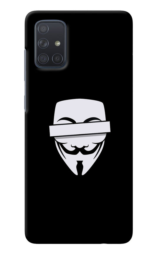 Anonymous Face Samsung A71 Back Cover